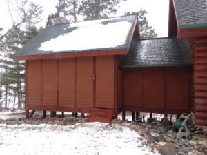 Shades for new cabin porch