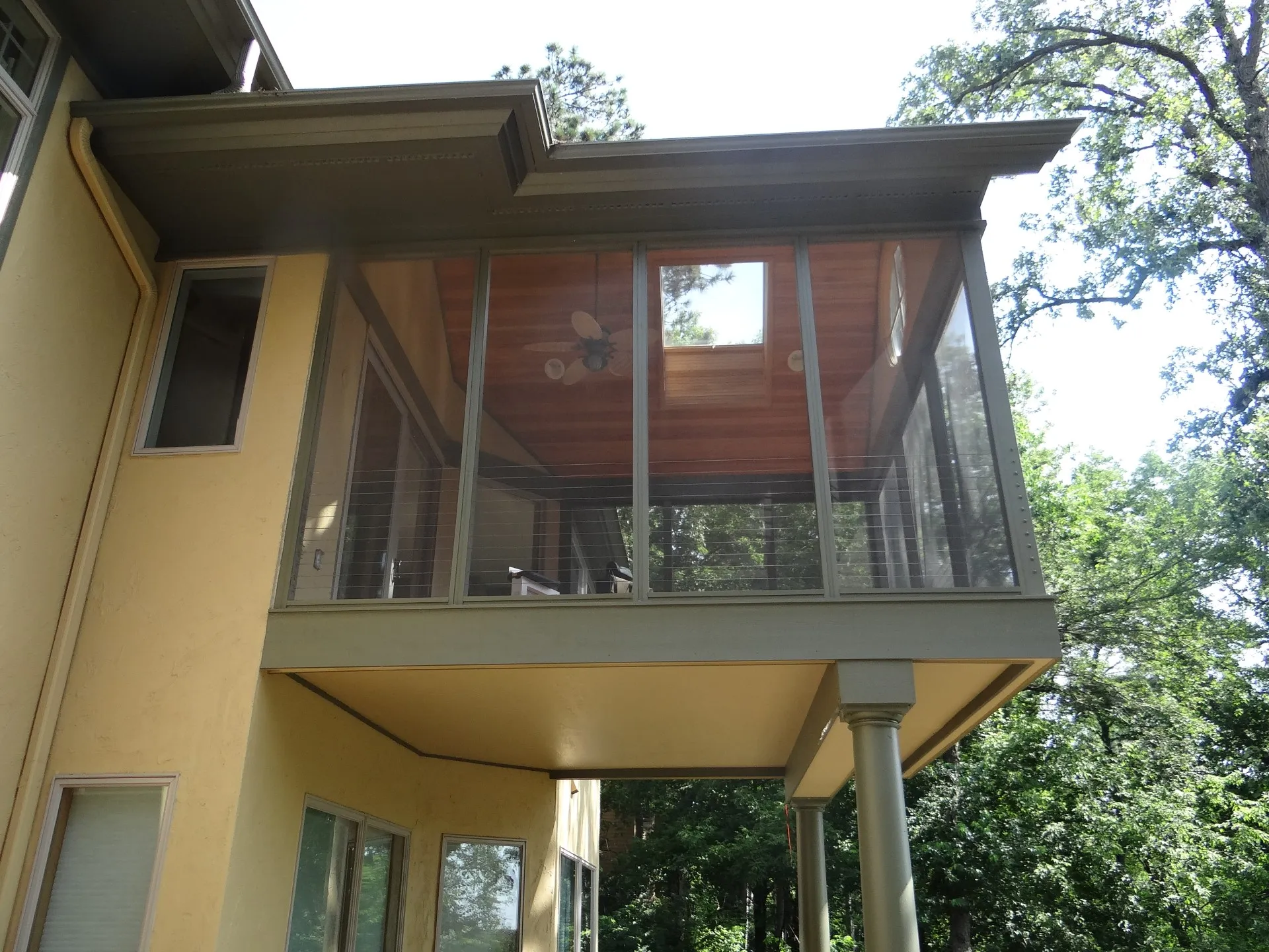 Porch before shades where installed